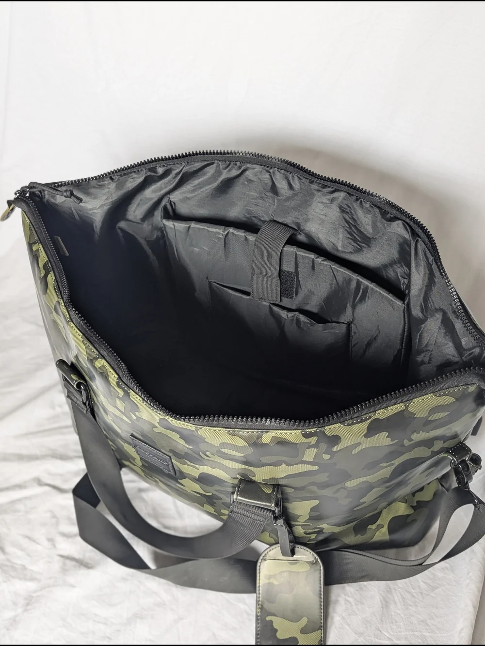 NWOT Duchamp London Rubberized Camo/Camp Tote Duffle Bag